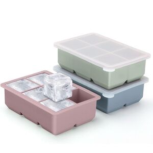 Silicon Ice Cube tray 3-pack large size